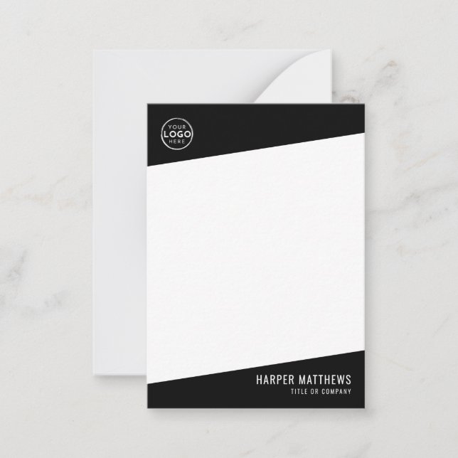 Tarjeta Pequeña Logotipo Empresarial Profesional (Anverso)