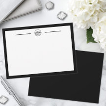 Logotipo Empresarial Simple Blanco y Negro
