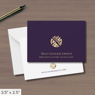 Tarjeta Pequeña Logotipo geométrico profesional moderno
