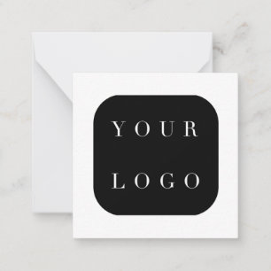 Tarjeta Pequeña Logotipo mínimo de la marca Black White Company Gr