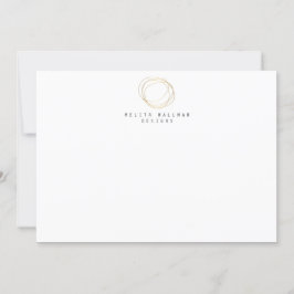 Tarjeta Pequeña Logotipo mínimo y moderno de escrúpulos del diseña