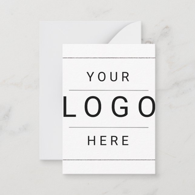 Tarjeta Pequeña Logotipo personalizado (Anverso)