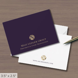 Tarjeta Pequeña Logotipo profesional de lujo simple