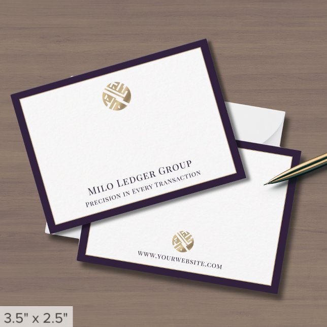 Tarjeta Pequeña Logotipo profesional de oro moderno (Subido por el creador)