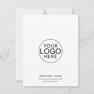 Tarjeta Pequeña Logotipo y sitio web de negocio simple Minimalista