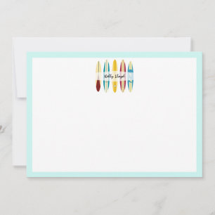 Tarjeta Pequeña Longboard de vintage