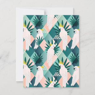 Tarjeta Pequeña Loro en la Palm 1