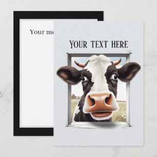 Tarjeta Pequeña Los amantes de las vacas flacas añaden mensajes a 