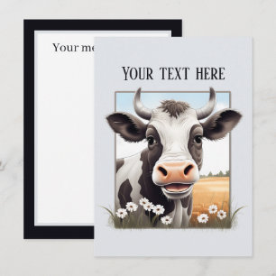 Tarjeta Pequeña Los amantes de las vacas flacas añaden mensajes a 