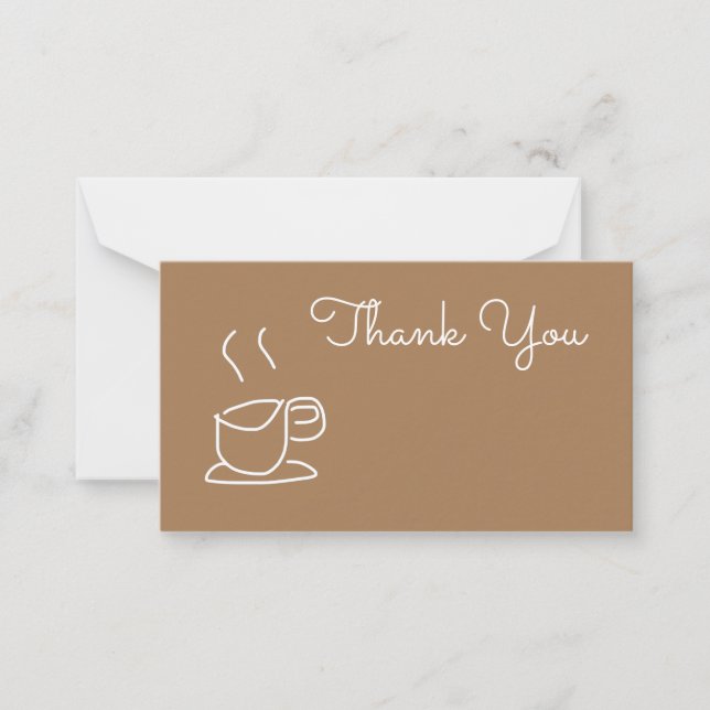 Tarjeta Pequeña Los amantes del té Coffee Amantes de la modernidad (Anverso)