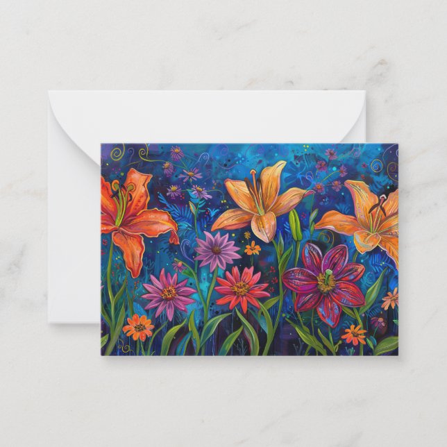 Tarjeta Pequeña Los lirios del campo (Anverso)