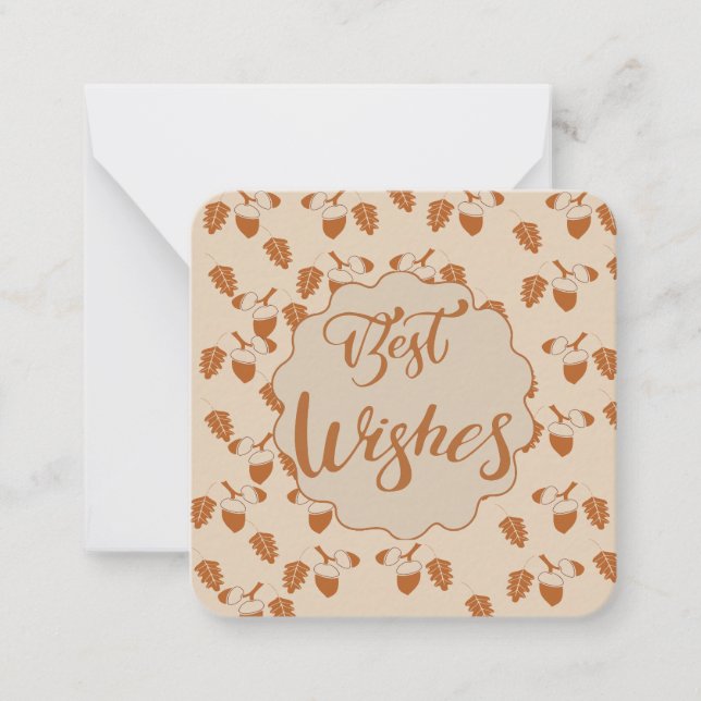 Tarjeta Pequeña Los mejores deseos: (Anverso)