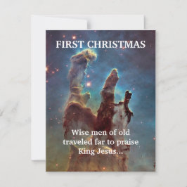 Tarjeta Pequeña Los primeros sabios de Navidad viajan lejos