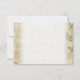 Tarjeta Pequeña Los rosas de la música del fantasma del Victorian
