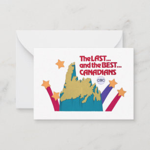 Tarjeta Pequeña Los últimos y mejores canadienses
