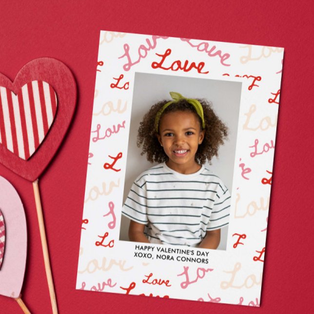 TARJETA PEQUEÑA LOVE SCRIPT COLLAGE PHOTO CLASSROOM VALENTINES (Subido por el creador)