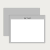 Lujo Greige Serif Nombre Personalizado Hecho a Med