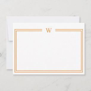 Tarjeta Pequeña Lujo Stationery personal inicial amarillo