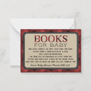Tarjeta Pequeña Lumberjack Flannel Boy Boys for Baby Card