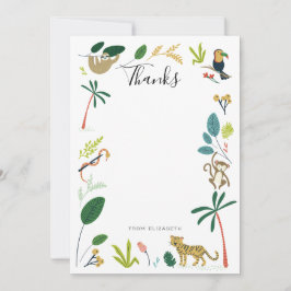 Tarjeta Pequeña Lush Jungle Gracias Cards