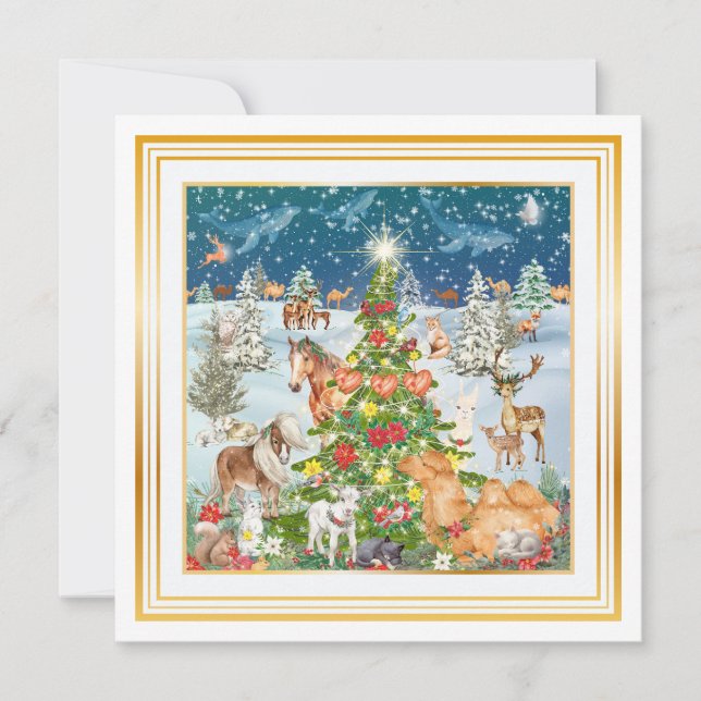 Tarjeta Pequeña Luz de invierno (Anverso)