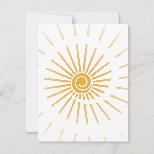 Tarjeta Pequeña Luz del sol 1 (Anverso)