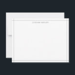 Tarjeta Pequeña Luz Simple Gris Geométrico Moderno Profesional<br><div class="desc">Este diseño presenta un borde simple de inspiración arquitectónica, con espacio para un nombre/texto en la parte inferior. Haga clic en el botón personalizar si desea ajustar los elementos del diseño y/o modificar aún más el texto. Variaciones de este diseño, colores adicionales, así como productos coordinados están disponibles en nuestra...</div>