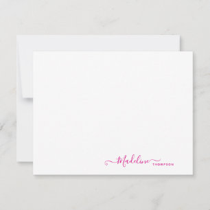 Tarjeta Pequeña Magenta elegante estilo moderno