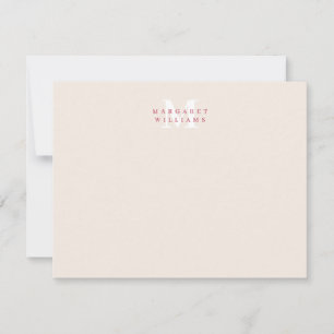 Tarjeta Pequeña Magenta Moderno Minimalista Simple de Moda