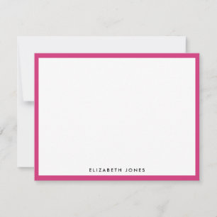 Tarjeta Pequeña Magenta rosa simple Moda moderna clásica Minimalis