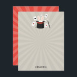 Tarjeta Pequeña Magic Show Magician Kids Birthday Custom Name<br><div class="desc">Un adorable espectáculo mágico de diseño de fiestas de cumpleaños para niños magos. Una hermosa magia muestra un diseño temático que se puede personalizar a tus detalles. Favoritos de cumpleaños, decoración y regalos de magia. Perfecto para los amantes de los espectáculos de magia, los magos y los diseños de los...</div>