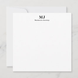 Tarjeta Pequeña Magnífica tipografía monográfica