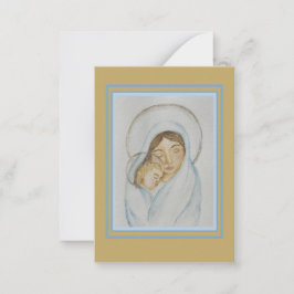 Tarjeta Pequeña Magnificat Holy Card – Mary’s Mantle Collection 