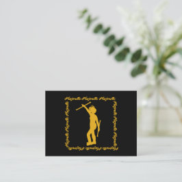 Tarjeta Pequeña Majorette Twirler Notecard #4(Negro amarillo)