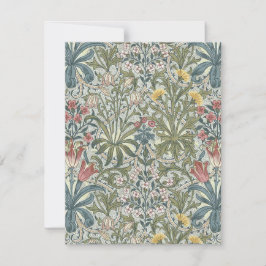 Tarjeta Pequeña Malezas del bosque de William Morris