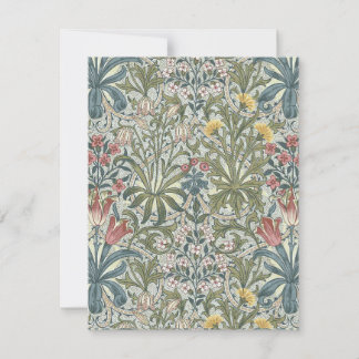 Tarjeta Pequeña Malezas del bosque de William Morris