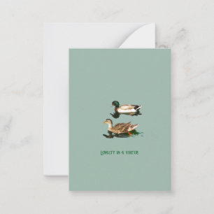 Tarjeta Pequeña Mallas de los Ducks