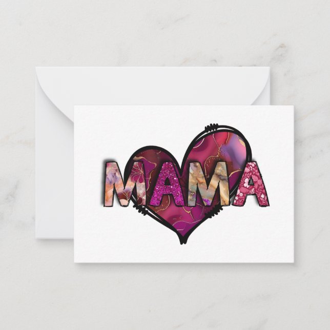 Tarjeta Pequeña Mamá  (Anverso)