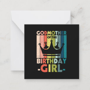 Tarjeta Pequeña Mamá Artística Madrina De La Cumpleañera