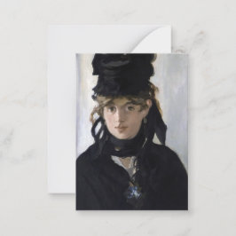 Tarjeta Pequeña Manet - Berthe Morisot con un ramo de violetas