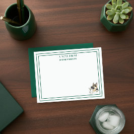 Tarjeta Pequeña Mano de nombre personalizada dibujada en papel de 