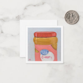 Tarjeta Pequeña Mantequilla de cacahuete con crema