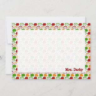 Tarjeta Pequeña ¡Manzanas! ¡Manzanas! ¡Manzanas! Stationery person