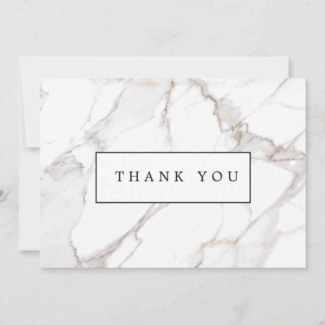 Tarjeta Pequeña Marble blanco de Calacatta Gracias (Anverso)