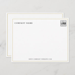 Tarjeta Pequeña Marca comercial minimalista Nombre de la compañía 