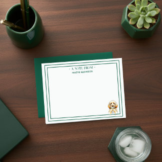 Tarjeta Pequeña Marca de nombre personalizada Dibujo Dorado Doodle