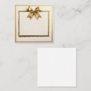 Tarjeta Pequeña Marco de elegancia dorada
