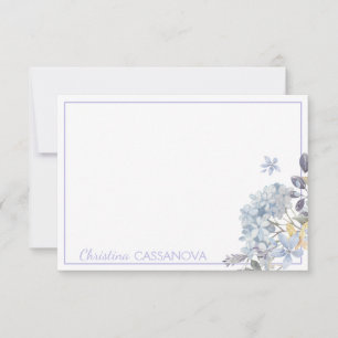 Tarjeta Pequeña Marco floral de lavanda de bonito personalizado