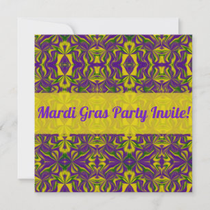 Tarjeta Pequeña Mardi Gras Kaleidoscope