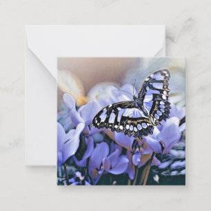 Tarjeta Pequeña Mariposa azul